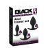 Black Velvet - Silikon Anal Dildo Set (3-teilig) - Schwarz