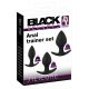 Black Velvet - Silicone Anal Dildo Set (3-Piece) - Black