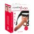 Realistixxx Strap-on - strap-on, wydrążony, realistyczny dildo (naturalny)