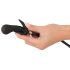 You2Toys - opblaasbare anale dildo met ballen (zwart)