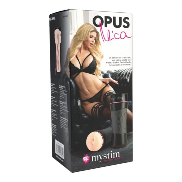 mystim OPUS Mica - Realistic Masturbator (Natural-Black)