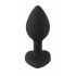 You2Toys Butt Plug - anale dildo met witte steentjes (zwart)