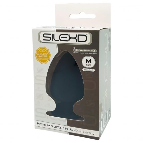 Silexd M - Flexible Anal Dildo - 11cm (Black)