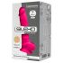 Silexd 7 - vormbare dildo met zuignap en ballen - 17,5cm (roze)