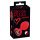 You2Toys Heart-Shaped Anal Plug M with Black Gem - Medium (Red)