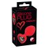 You2Toys Plug M - czarne, obfite dildo analne - średnie (czerwone)