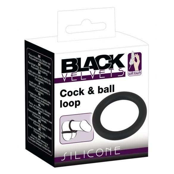 Anello Fallico in Silicone Black Velvet (nero) - 5cm