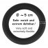 Velours Noir - anneau pénien en silicone (noir) - 5cm