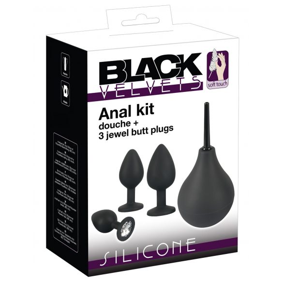 Black Velvet - Anal Plug Set (4-piece) - Black