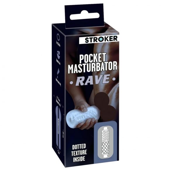 STROKER Rave - artificial butt masturbator (transparent)