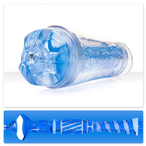 Fleshlight Flight Commander - masturbator cu supt (albastru)