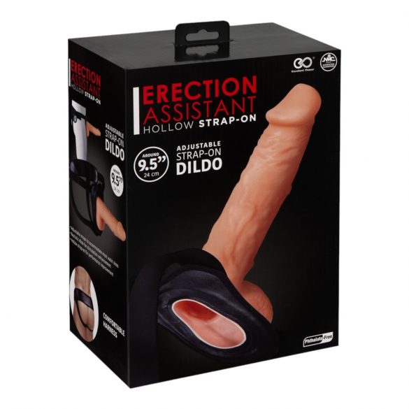 Hollow Strap-On Dildo (Natural)