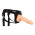 Erectie-Assistent - holle strap-on dildo (natuurlijk)