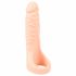 Realistixxx Double F - realistické dildo s krúžkom na penis (prírodné)