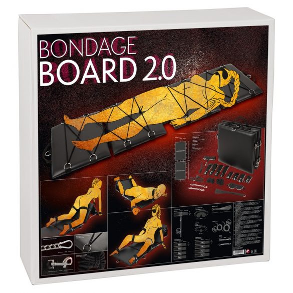 You2Toys Bondage Board 2.0 - Nešiojamas suvaržymo lovos rinkinys