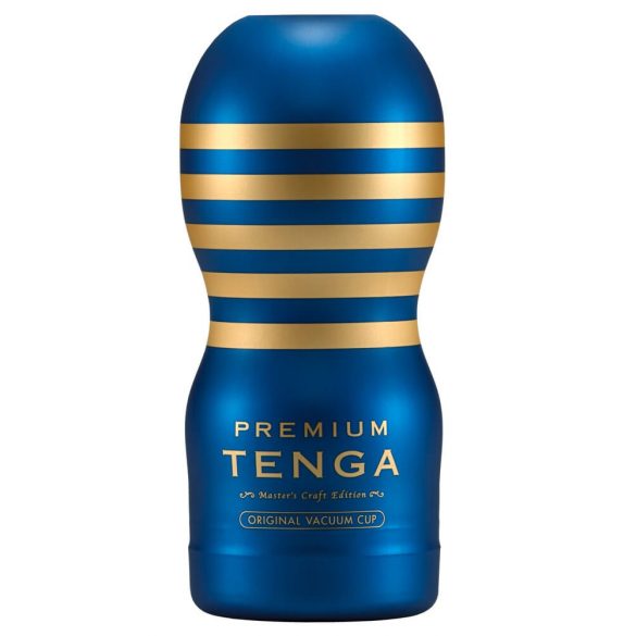 TENGA Premium Original - vienreizējās lietošanas masturbators (zils)