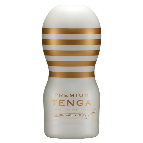 TENGA Premium Gentle - vienkartinis masturbatorius (baltas)