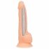 Naked Addiction 8 - realistiškas dildo su prisitvirtinančiu pagrindu (20 cm)