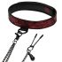 Fifty Shades of Grey - Brustklemmen mit Halsband (schwarz-rot)