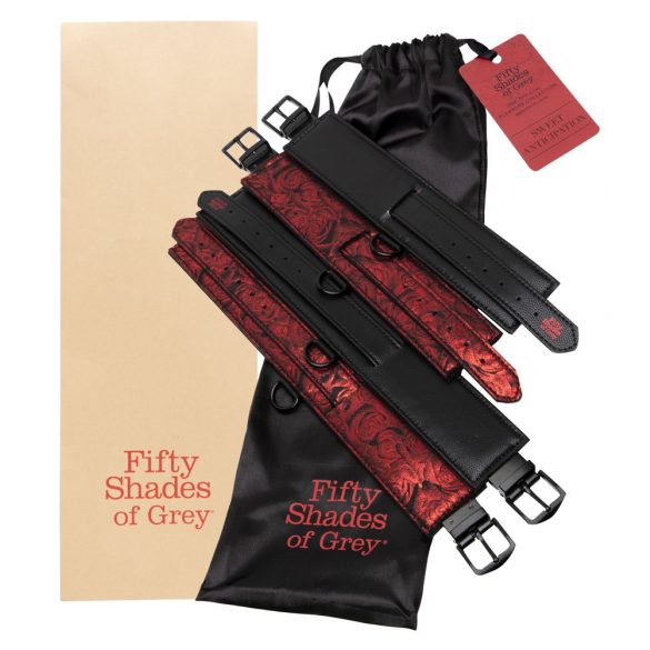 Fifty Shades of Grey - handcuff set (black-red)