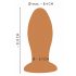 Anos - dildo anale grande (arancione)