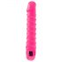 Classic Candy Twirl - spiral dildo vibrator (pink)