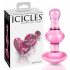 Icicles No. 75 - Heart Glass Anal Dildo (Pink)