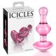 Icicles No. 75 - Heart-Shaped Glass Anal Dildo (Pink)