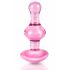 Icicles No. 75 - Heart Glass Anal Dildo (Pink)