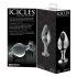 Icicles No. 25 - Tapered Glass Anal Dildo (Clear)