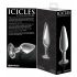 Dildo Anale in Vetro Cono Icicles N. 26 (Trasparente)