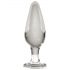 Icicles No. 26 - Tapered Glass Anal Dildo (Transparent)