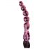 Icicles No. 43 - beaded, heart-shaped glass dildo (pink)