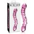 Duplice Dildo in Vetro per Punto G Icicles No. 55 (rosa)