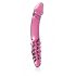 Icicles No. 57 - roze glazen dildo met twee uiteinden