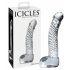 Icicles No. 61 - skleněné dildo s penisem (průsvitné)