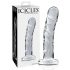 Icicles No. 62 - stekleni dildo s penisom (prosojen)