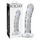 Icicles No. 62 - glass dildo with penis shape (transparent)