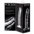 Icicles No. 62 - dzimumlocekļa stikla dildo (caurspīdīgs)