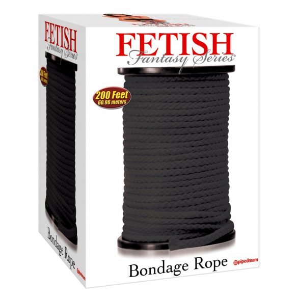 Fetish Shibari Bondage touw - 60m (zwart)