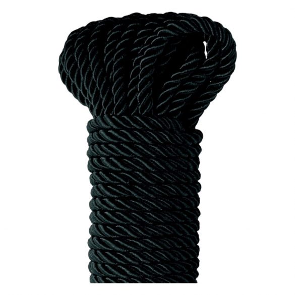 Fetish Silky Rope - Frânghie Shibari - 10m (negru)