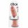 King Cock 10 - Large Suction Cup Dildo (25cm) - Natural