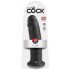 King Cock 10 - veľký prísavkový dildo (25 cm) - čierny