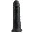 King Cock 10 - duże dildo z zaciskiem (25 cm) - czarny