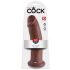 King Cock 10 - grand dildo à ventouse (25 cm) - marron