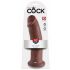 King Cock 10 - Grande Dildo con Ventosa (25cm) - Marrone