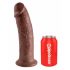 King Cock 10 - Grande Dildo con Ventosa (25cm) - Marrone