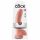 King Cock 9 - large suction cup dildo with balls (23cm) - natural