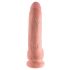 King Cock 9 - Large Suction Cup Dildo with Balls (9 Inches) - Natural