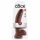 King Cock 9 - Large Suction Cup Dildo with Balls (23cm) - Brown